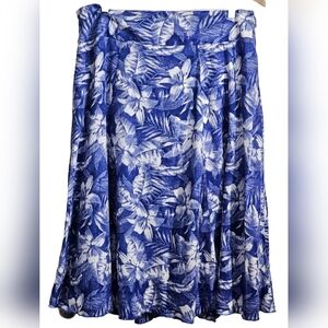 Laura Scott Floral Print Skirt Women's Size L